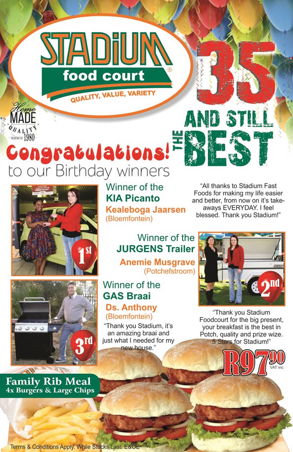 Birthday Winners - 35th Birthday